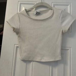 White Princess Polly Crop Top